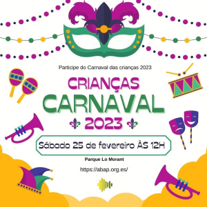 anuncio carnaval infantil ABAP 2023 en alicante